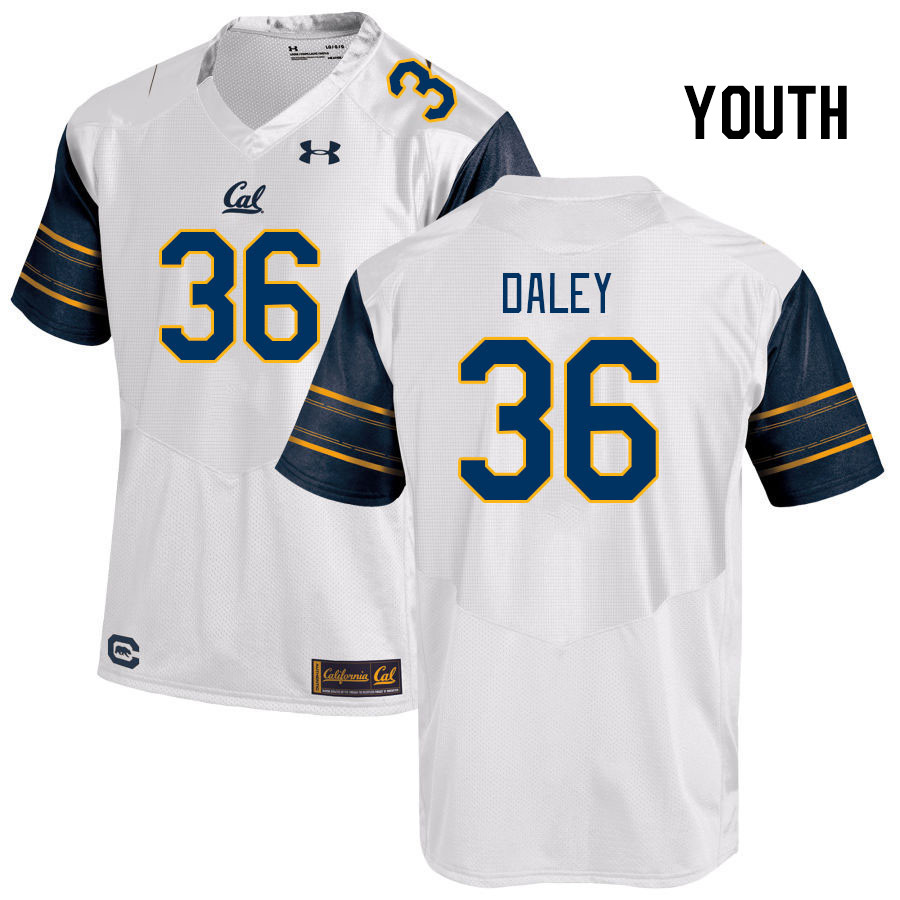 Youth #36 Grant Daley California Golden Bears College Football Jerseys Stitched Sale-White